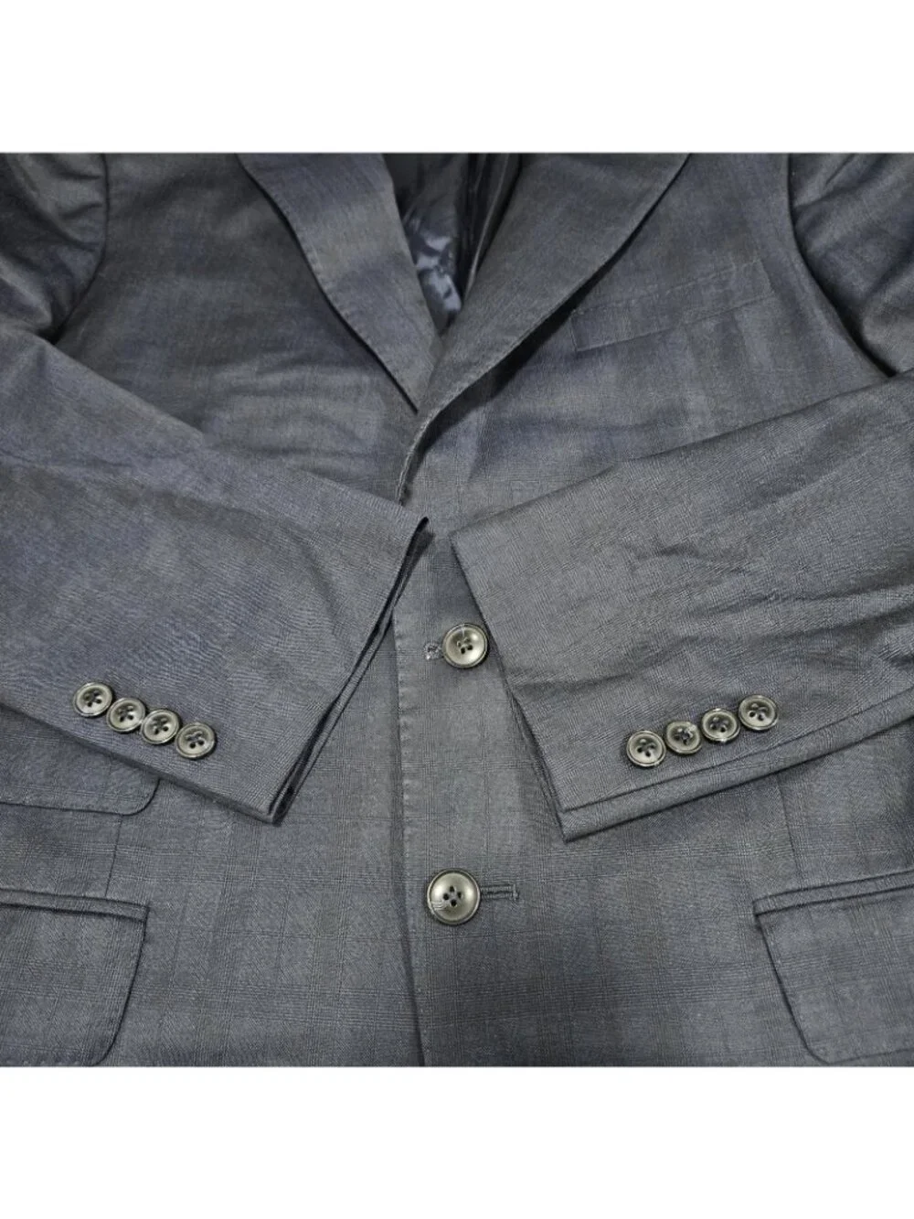 Jos A Bank Reserve Navy 100% Wool Savile Tailored Fit Peak Blazer Sport Coat 41R